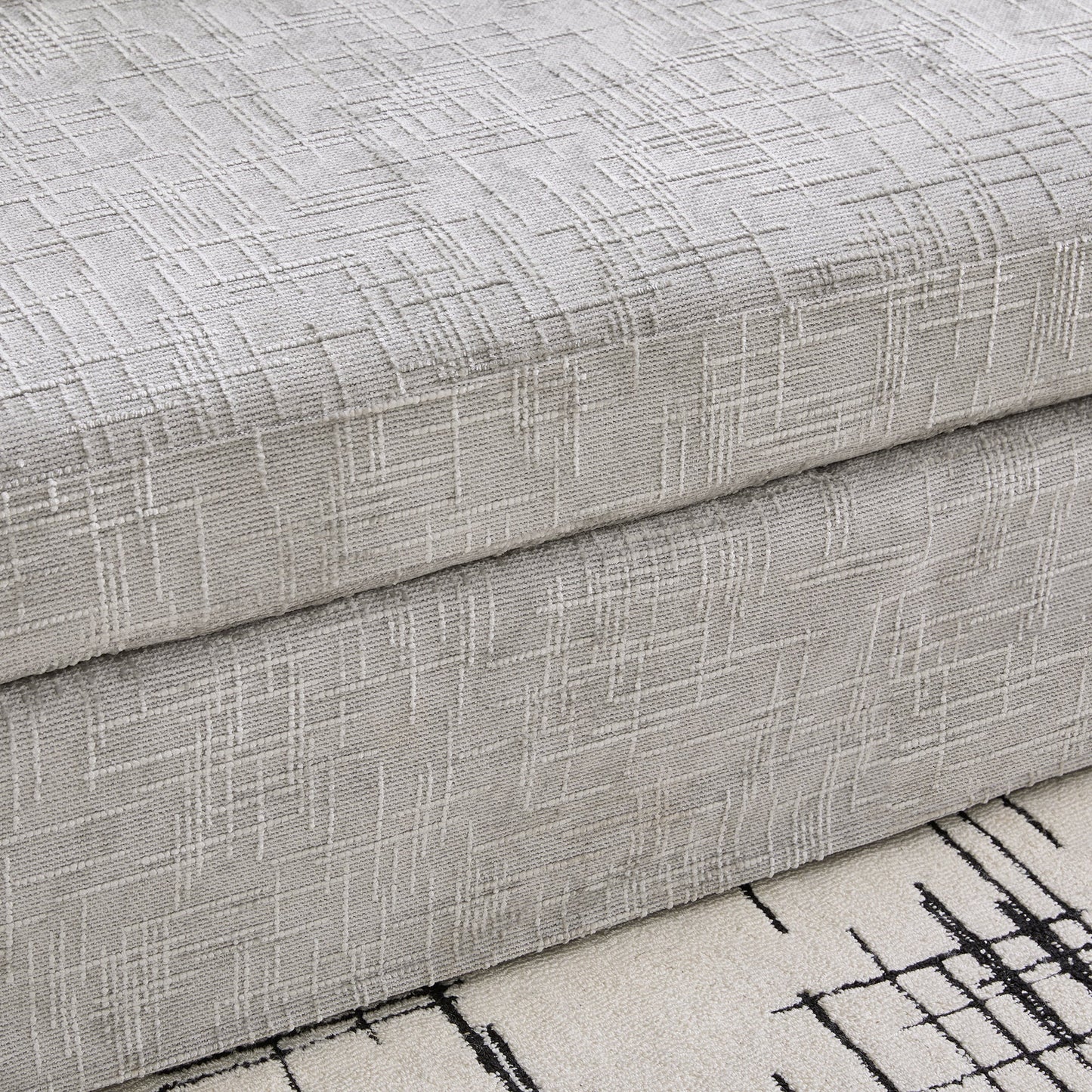 Modern Chenille Sofa and a Soft Wood Frame