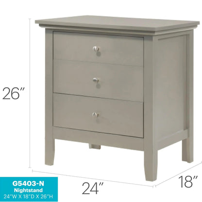 3 Drawer Nightstand and Dove Tailed Drawers