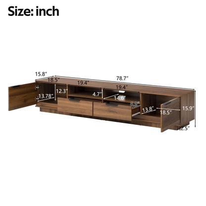 TV Stand by Unique Piece Furniture with deep drawers, cable management, 78.7 inches wide on Tampa Home & Garden Store