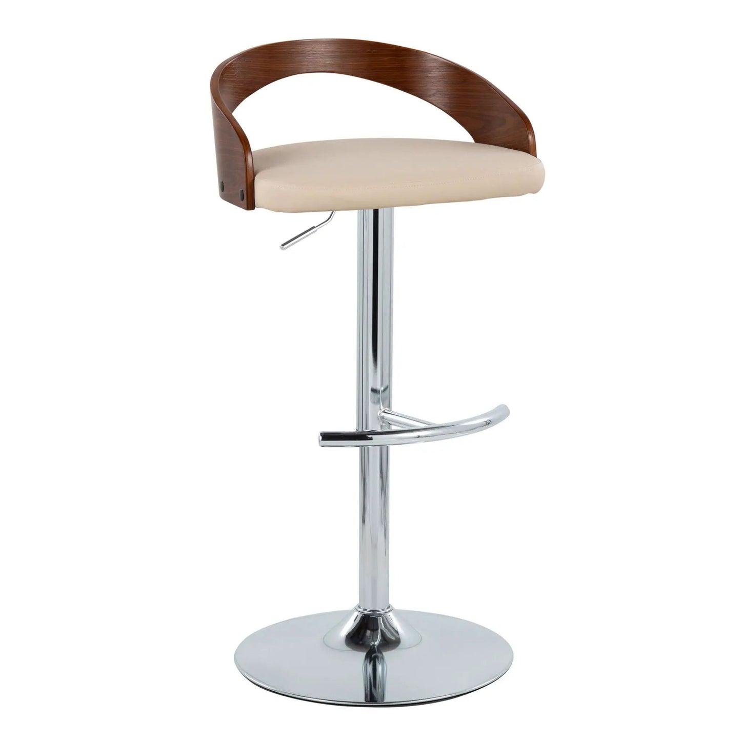 Grotto Contemporary Adjustable Barstool Swivel