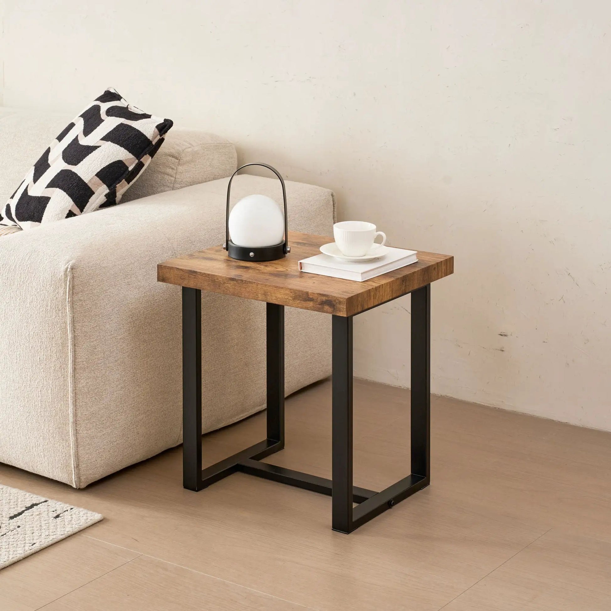 Table For Living Room with wood top and black metal legs by Unique Piece Furniture on Tampa Home & Garden Store