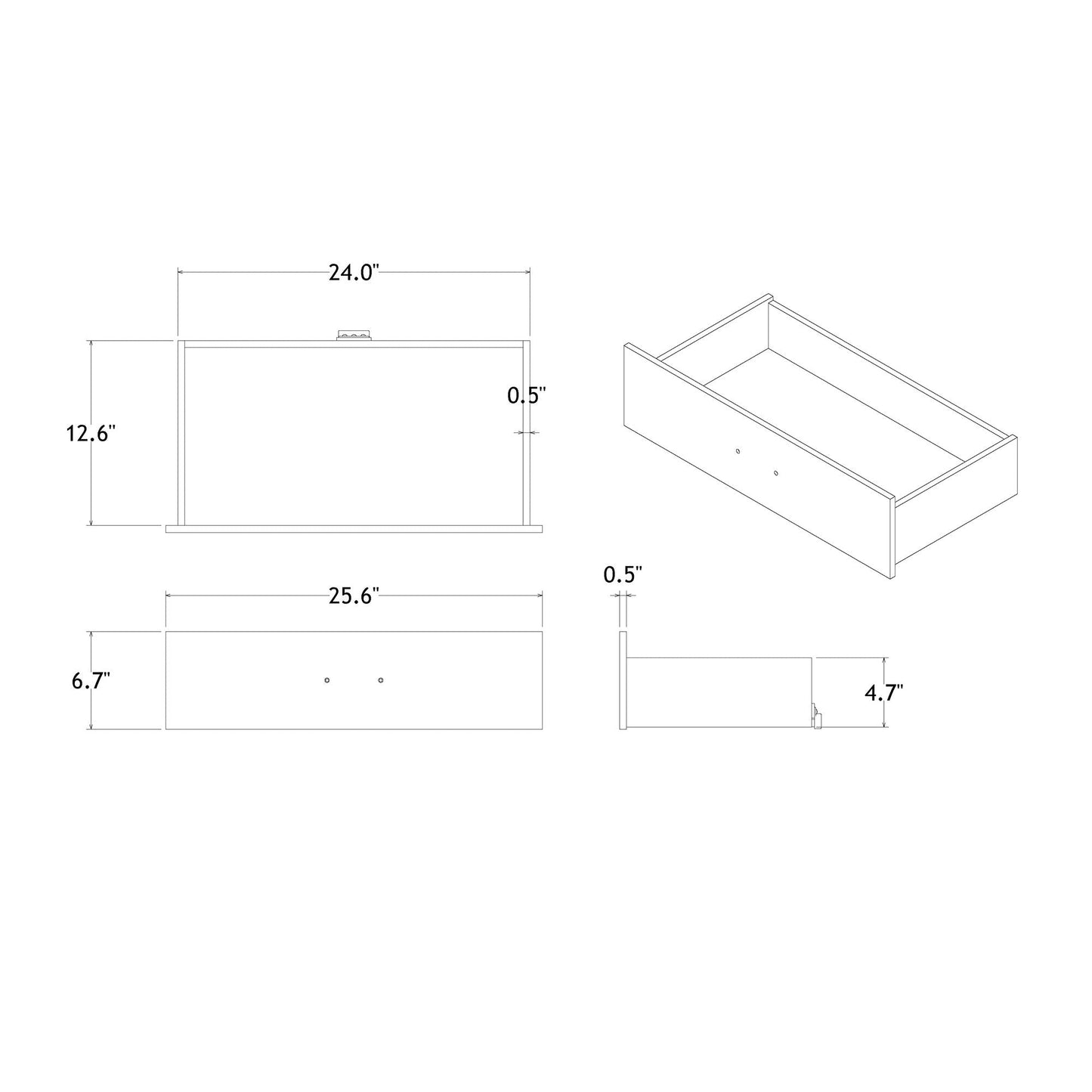 Charlston 5 Piece Bedroom Set With LED Headboard by HouseOfZazla, blueprint bed/dresser layout on Tampa Home & Garden Store