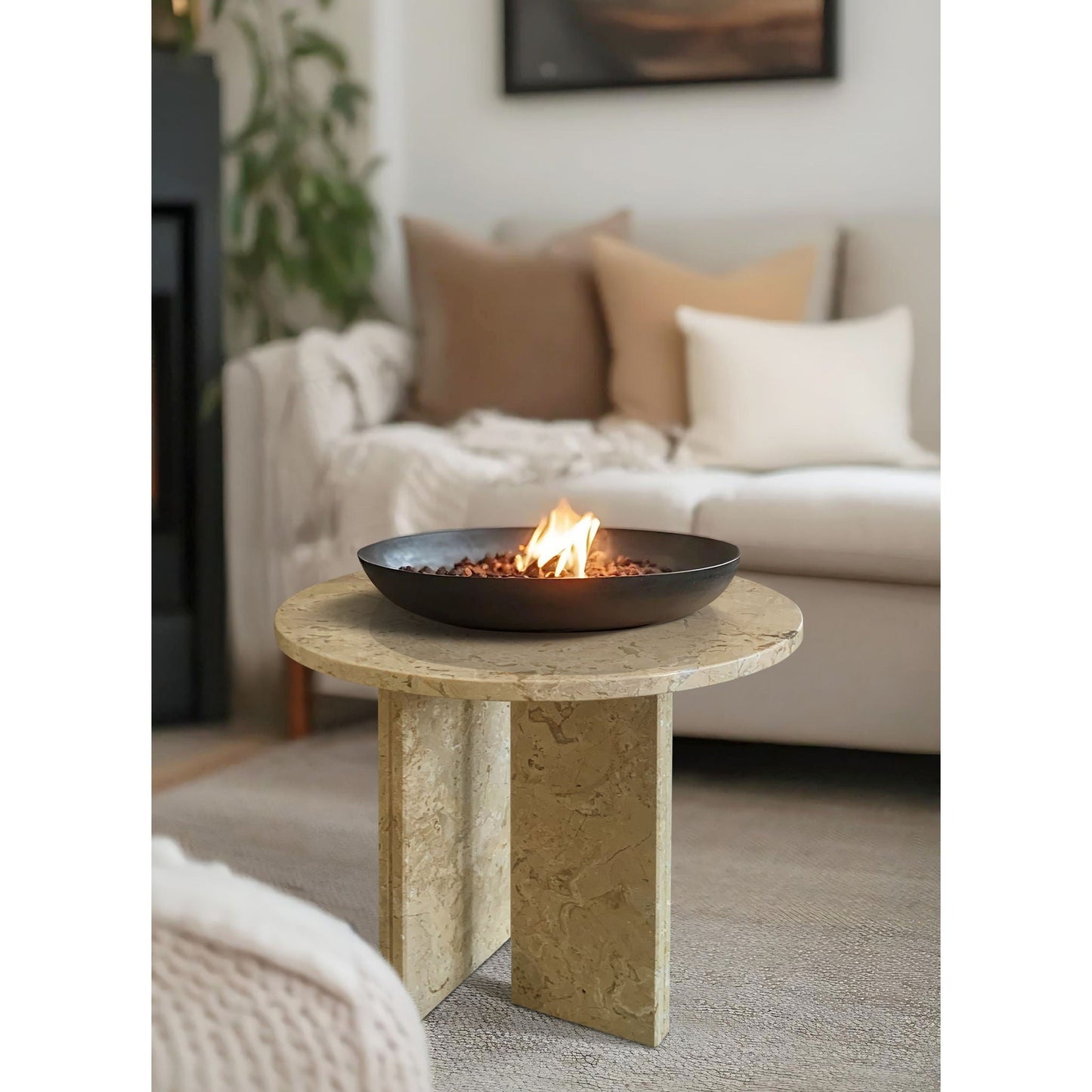 Luxury Marble Coffee Table With Unique Veining