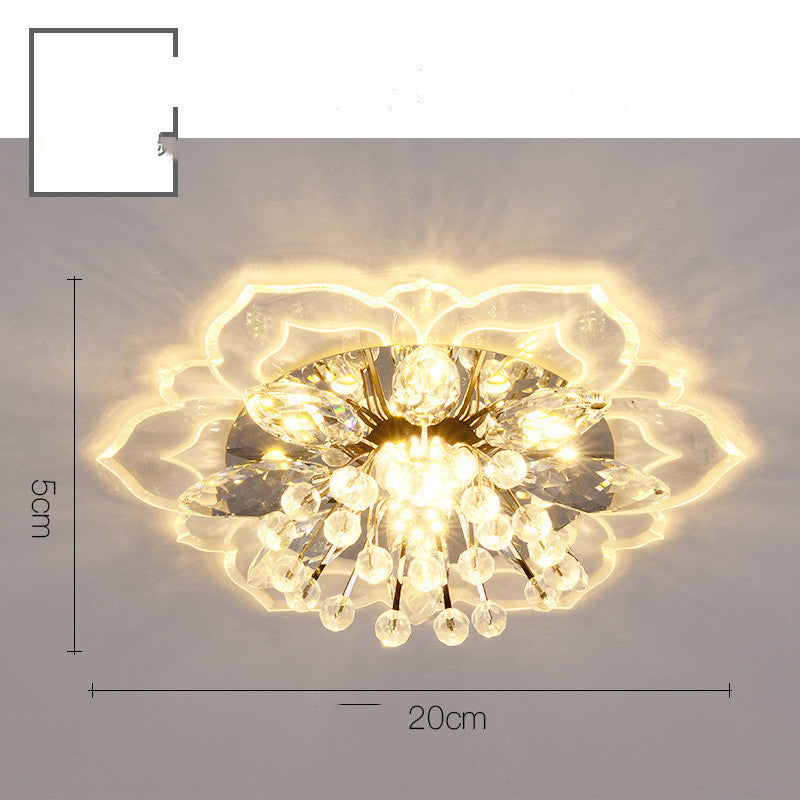 Lámpara de corredor de cristal pequeña Lámpara de sala de estar moderna minimalista