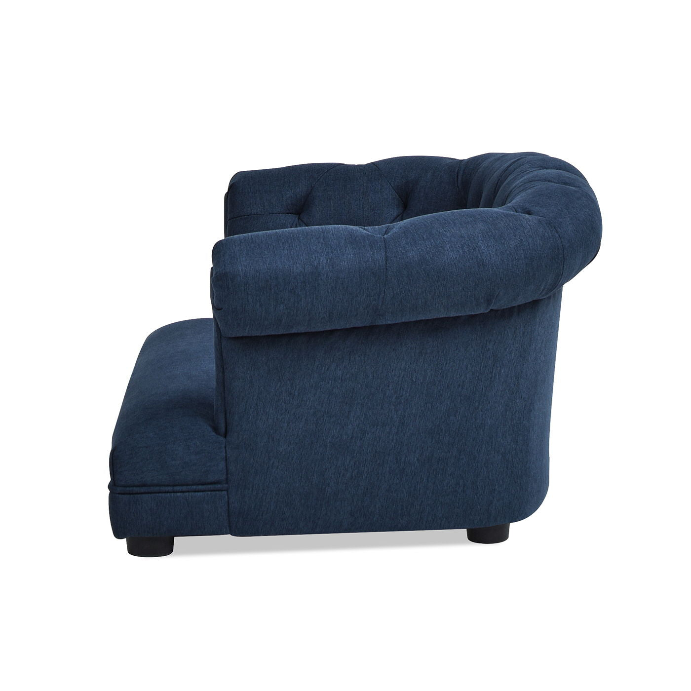 Kiki Chesterfield Dog Sofa Bed Medium blue fabric by HouseOfZazla on Tampa Home & Garden Store