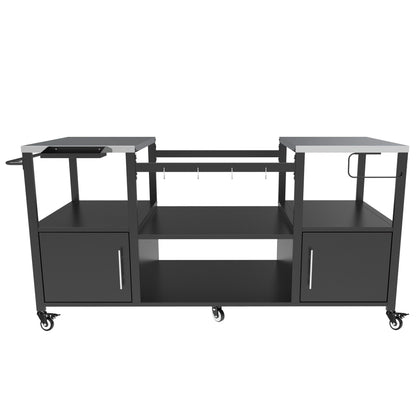 Stainless Steel Outdoor Grill Cart and Table