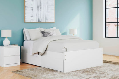 Onita Platform Bed with under-bed storage drawers in white, Unique Piece Furniture on Tampa Home & Garden Store