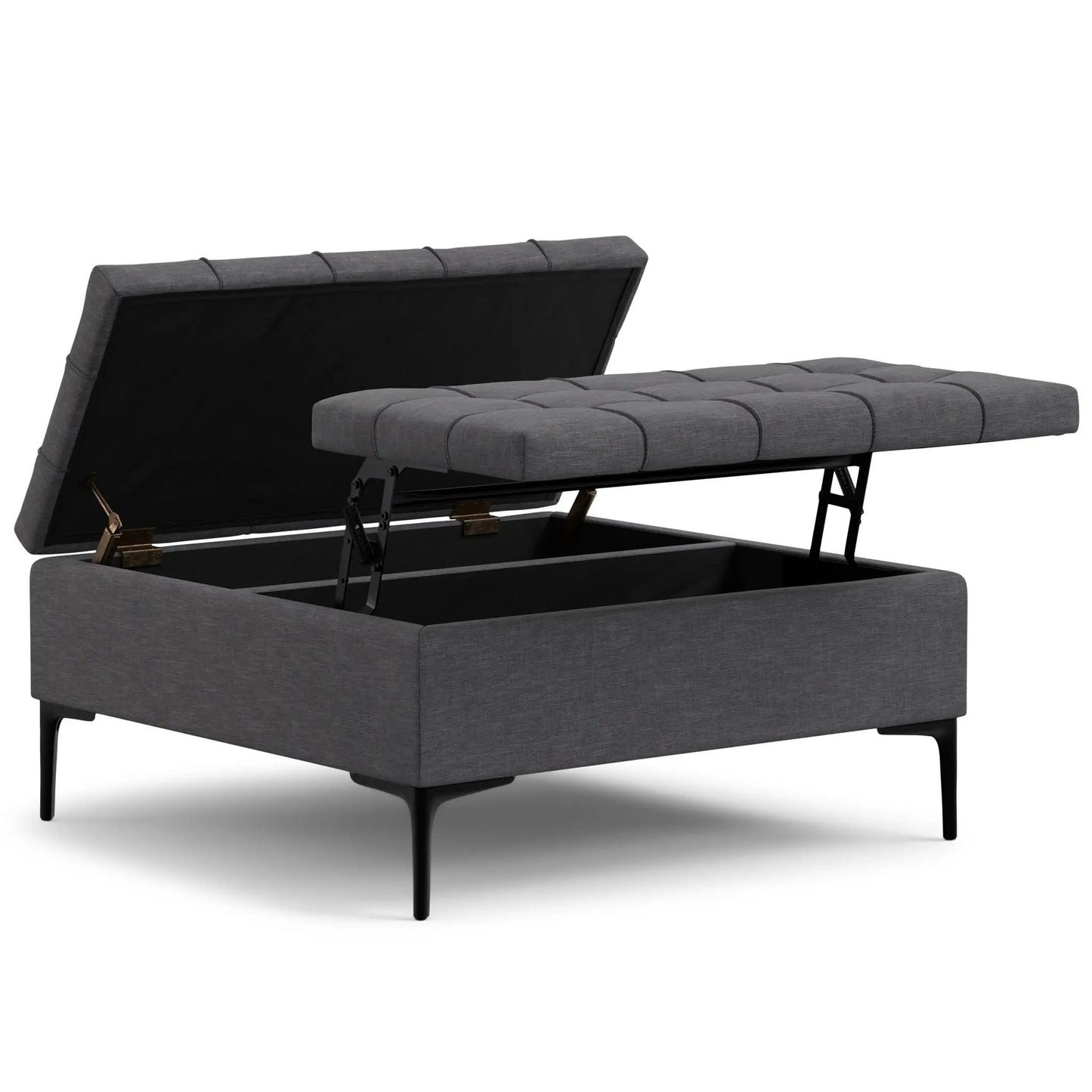Laura Lift Top Solid Wood Storage Ottoman