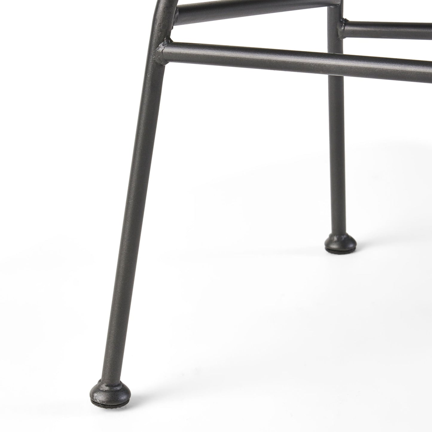 Cordella outdoor chair set of 2 metal frame black finish closeup HouseOfZazla on Tampa Home & Garden Store
