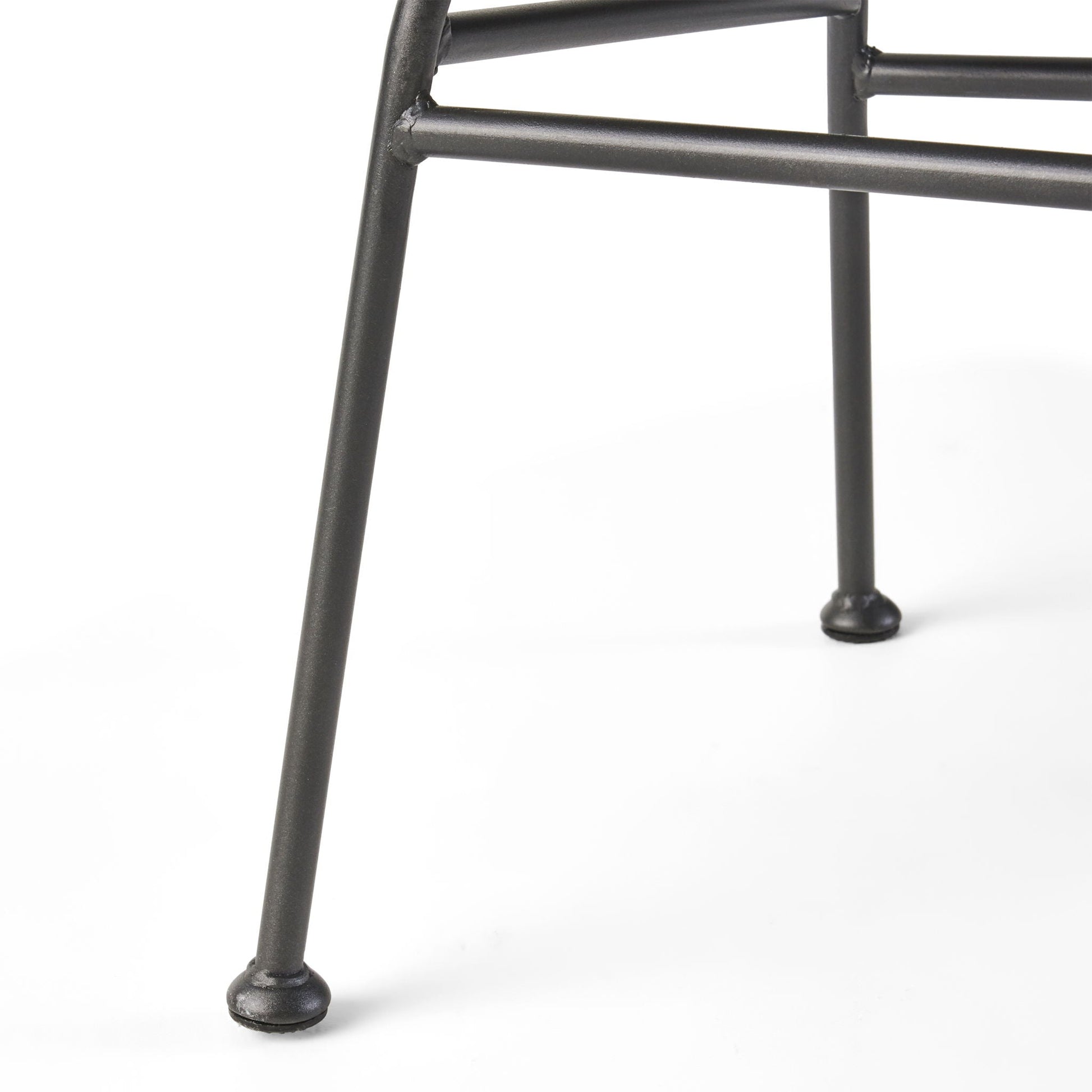 Cordella outdoor chair set of 2 metal frame black finish closeup HouseOfZazla on Tampa Home & Garden Store