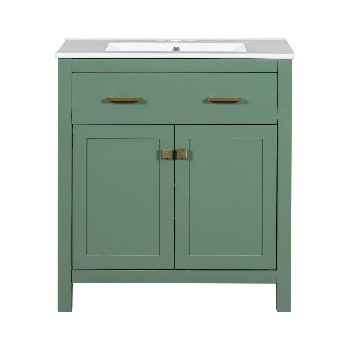 Bathroom Vanity Ceramic Sink and Soft Close Doors
