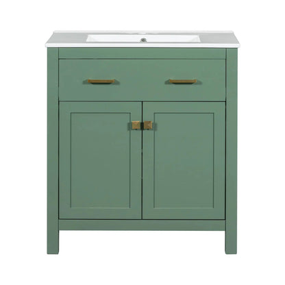Bathroom Vanity Ceramic Sink and Soft Close Doors