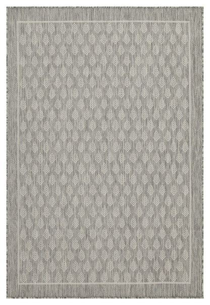 Silver Flatweave Indoor And Outdoor Area Rug