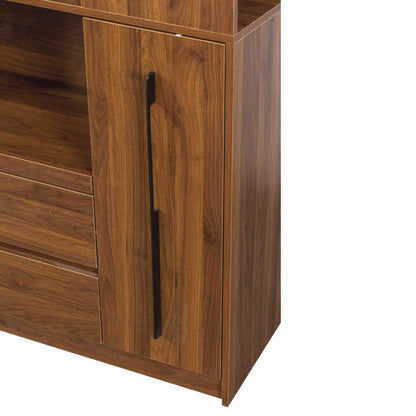 Tall Kitchen Pantry Cabinet and Microwave Stand
