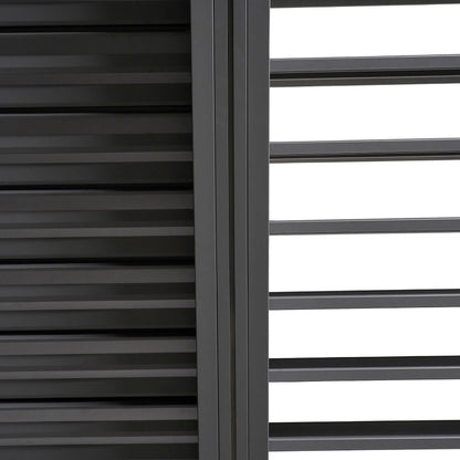 Byron Outdoor Pergola with charcoal gray aluminum slats on Tampa Home & Garden Store