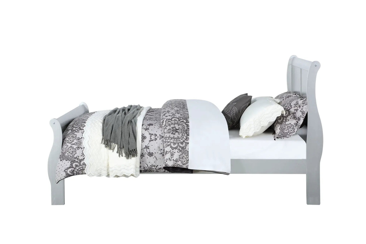 Louis Philippe Sleigh Style Bed Timeless Finish