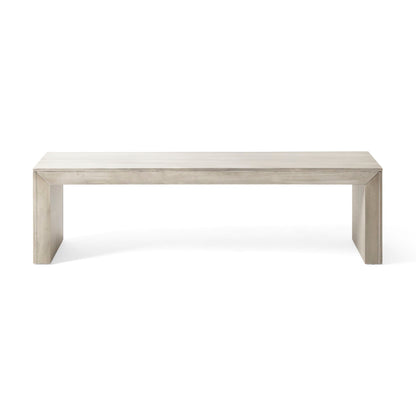 Acacia Wood Dining Bench by HouseOfZazla, farmhouse style outdoor bench on Tampa Home & Garden Store