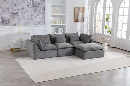Oversized Modular Cloud Sofa And Cotton Fabric