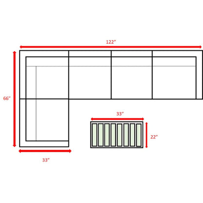 Durable Aluminum Wicker Sofa and Cushions