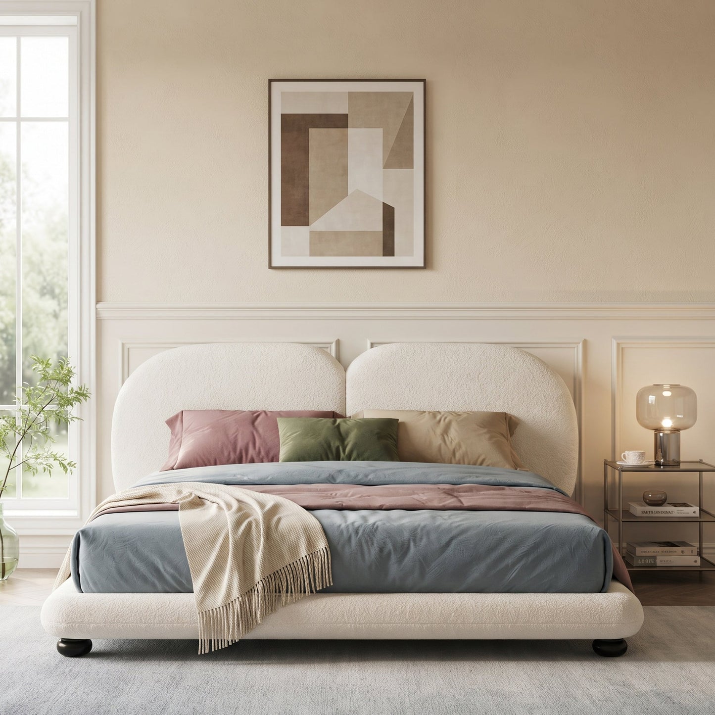 Extra Thick and Premium Upholstered Bed Frame