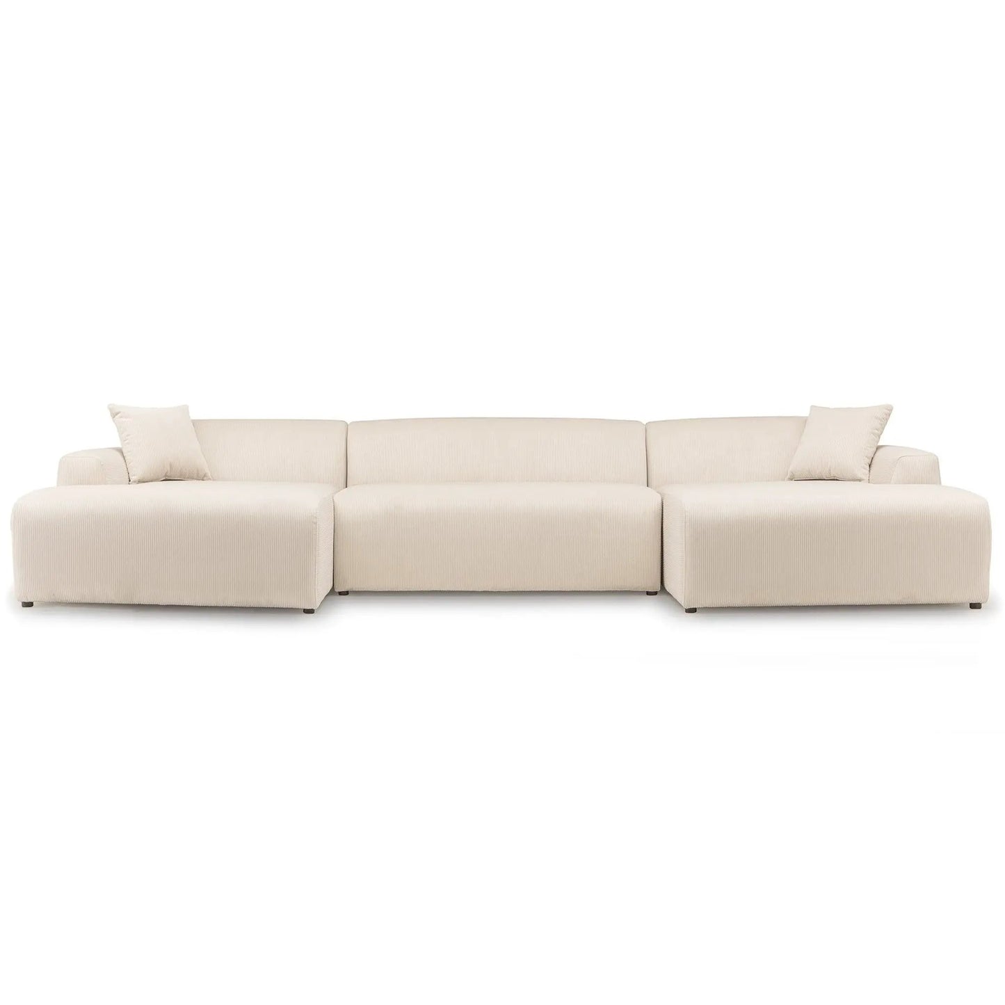 Mar High-Quality Stationary Sectional Sofa beige fabric by Unique Piece Furniture on Tampa Home & Garden Store
