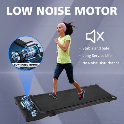 Portable treadmill with remote control, a 240 pound walking and jogging machine, and a black capacity - Tampa Home & Garden Store