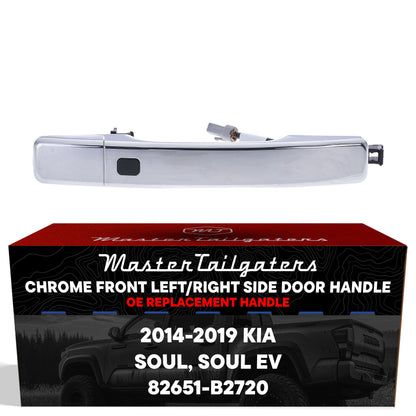 Chrome exterior door handle for Kia Soul 2014-2019; Soul EV 2015-2019, OE 82651-B2720 front L/R on Tampa Home & Garden Store