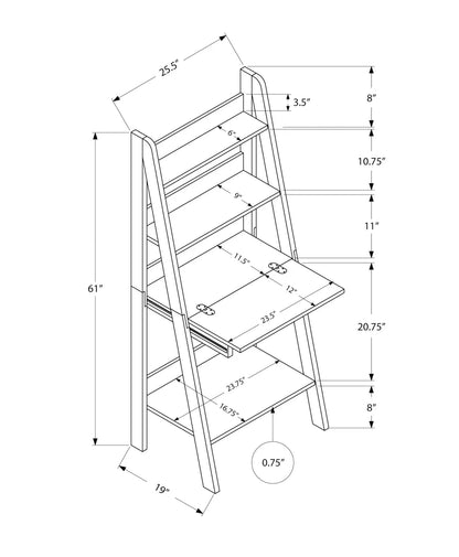Computer desk for office leaning ladder desk with storage shelves by Unique Piece Furniture on Tampa Home & Garden Store