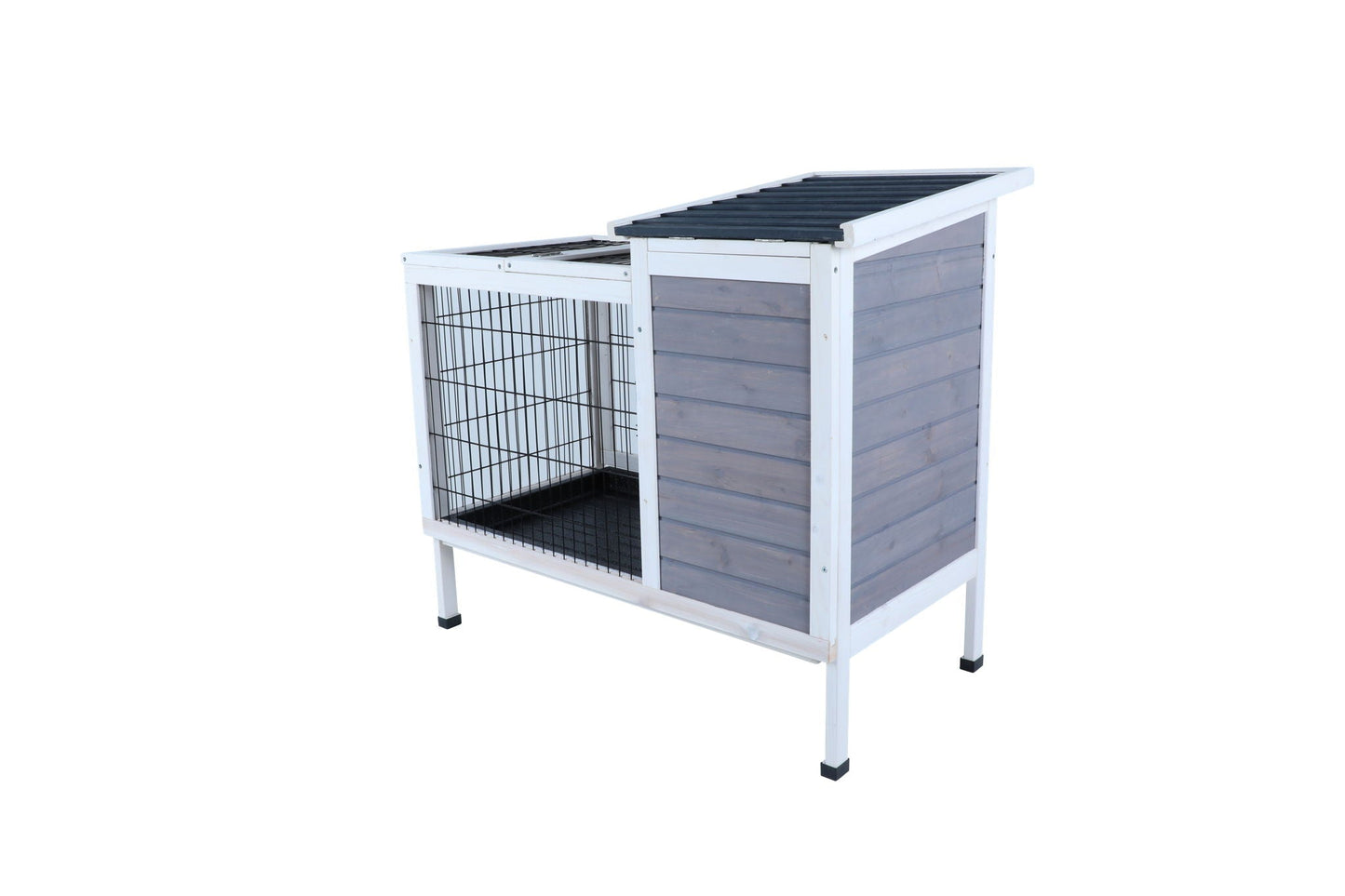 Two Tier Wooden Rabbit Cage for Small Animals