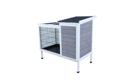 Two Tier Wooden Rabbit Cage for Small Animals