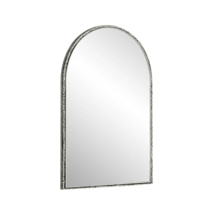 Arched wall mirror with hammered silver frame and shatterproof glass by HouseOfZazla on Tampa Home & Garden Store