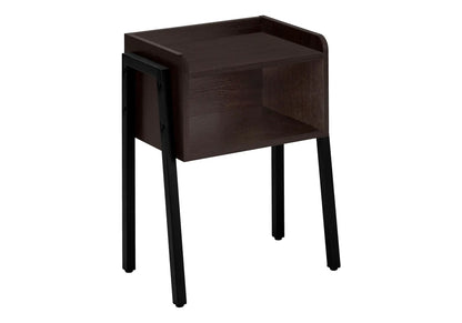 Accent Side Table, Reclaimed Wood Look, 2-Tier