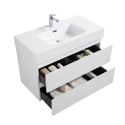 Alice Wall Mounted Floating Vanity With Sink