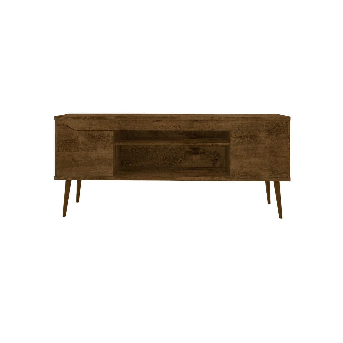 Bradley Modern TV Stand brown with concealed storage and wire management HouseOfZazla on Tampa Home & Garden Store