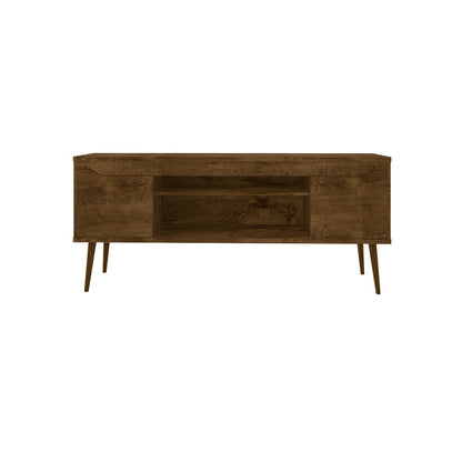 Bradley Modern TV Stand brown with concealed storage and wire management HouseOfZazla on Tampa Home & Garden Store