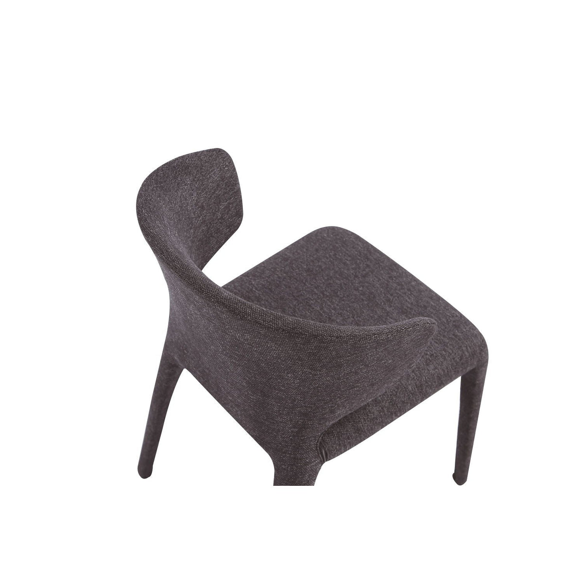 Conrad Dining Chair set of 2 with metal frame in dark gray fabric on Tampa Home & Garden Store