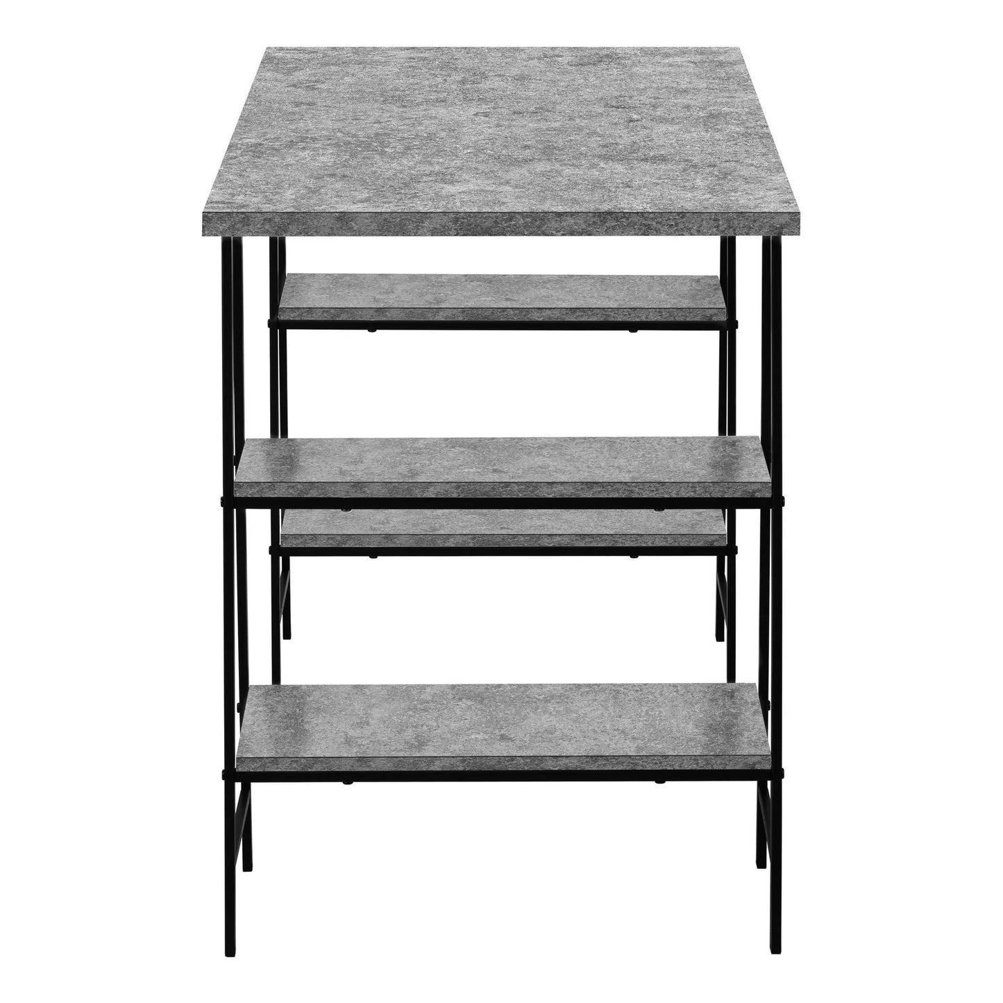 Industrial Computer Desk with Shelves for Home