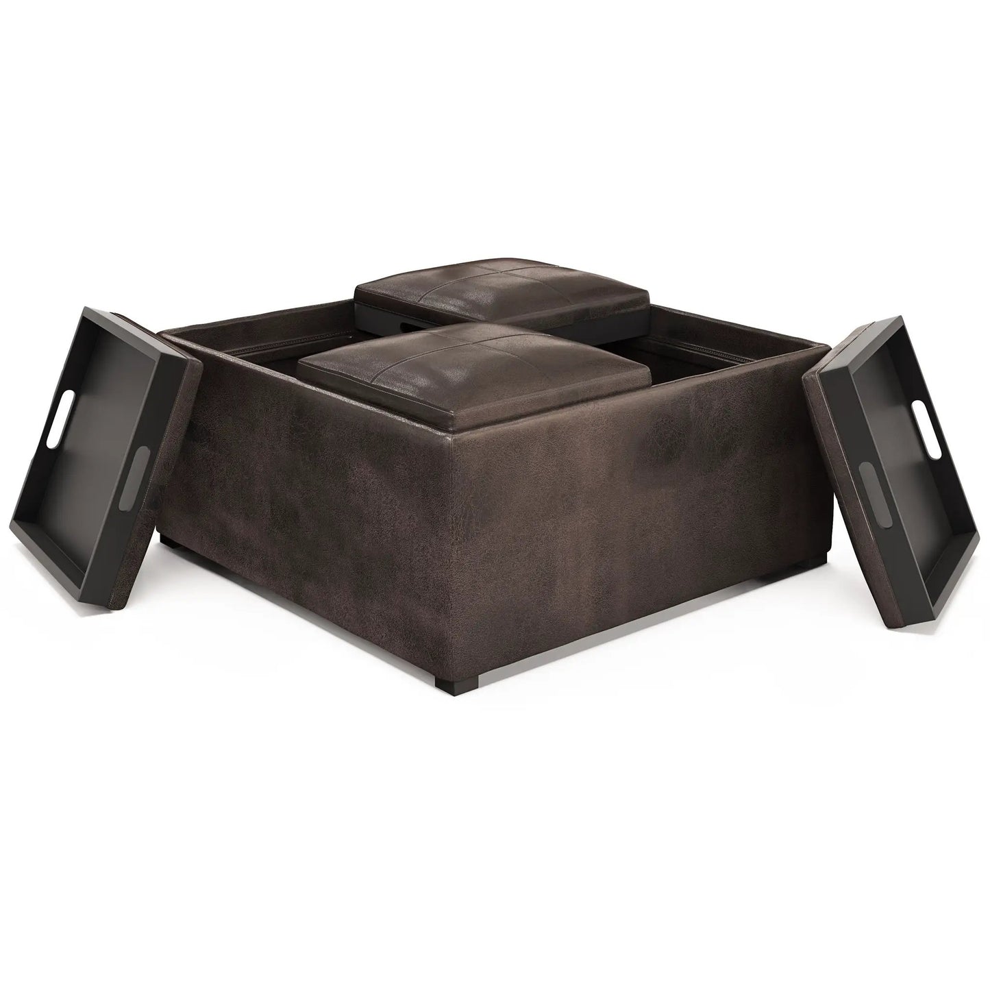 Avalon Upholstered Coffee Table Storage Ottoman