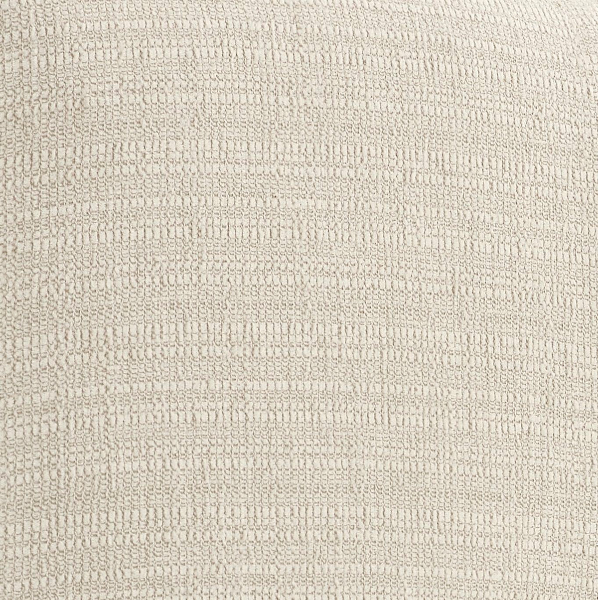 Beige tufted upholstered headboard platform bed fabric texture close-up for HouseOfZazla on Tampa Home & Garden Store