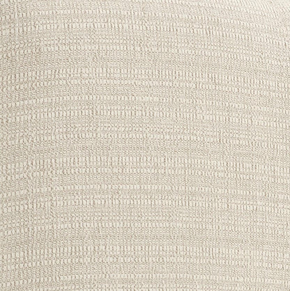 Beige tufted upholstered headboard platform bed fabric texture close-up for HouseOfZazla on Tampa Home & Garden Store