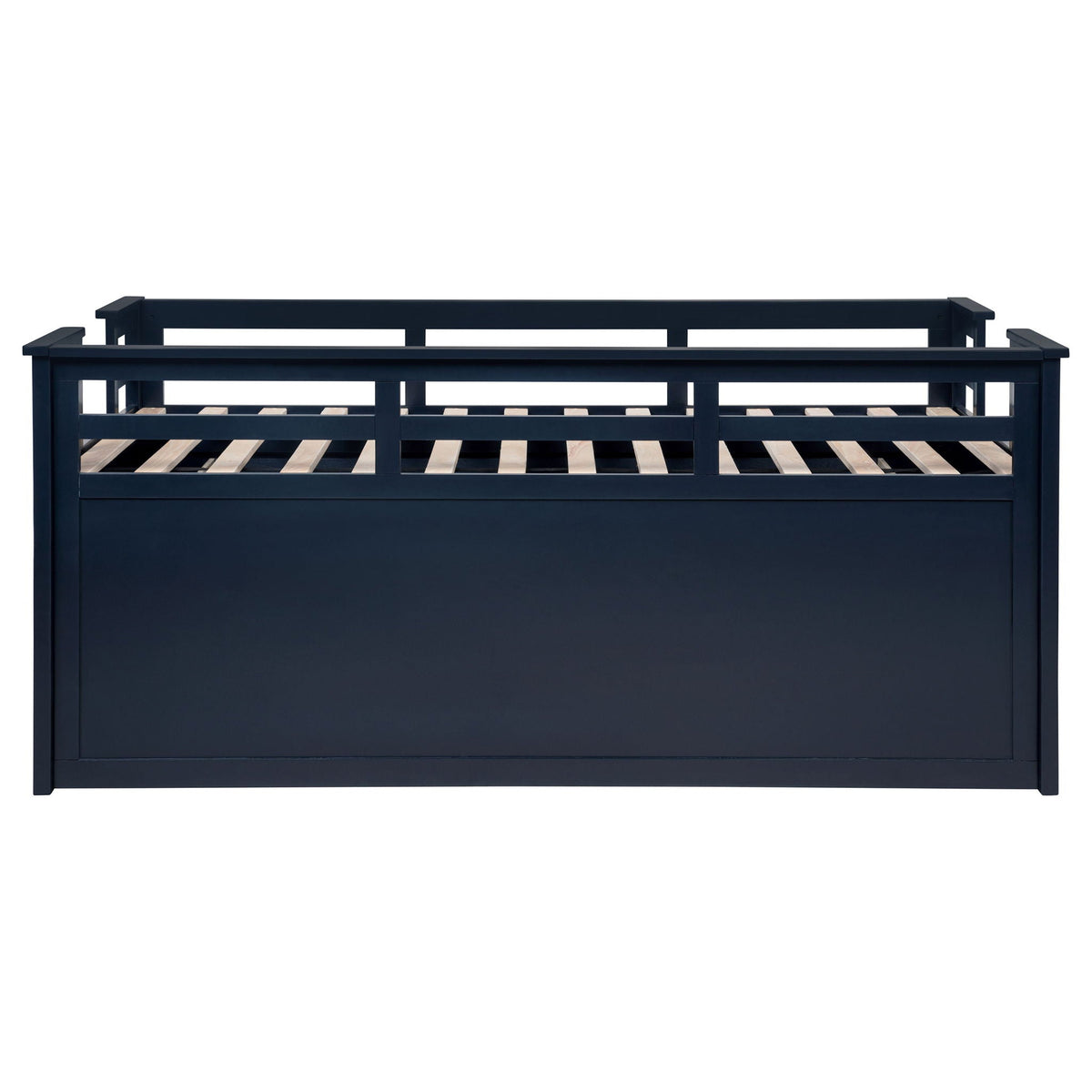 Starboard captain's bed with trundle in navy blue wood, slatted base on Tampa Home & Garden Store