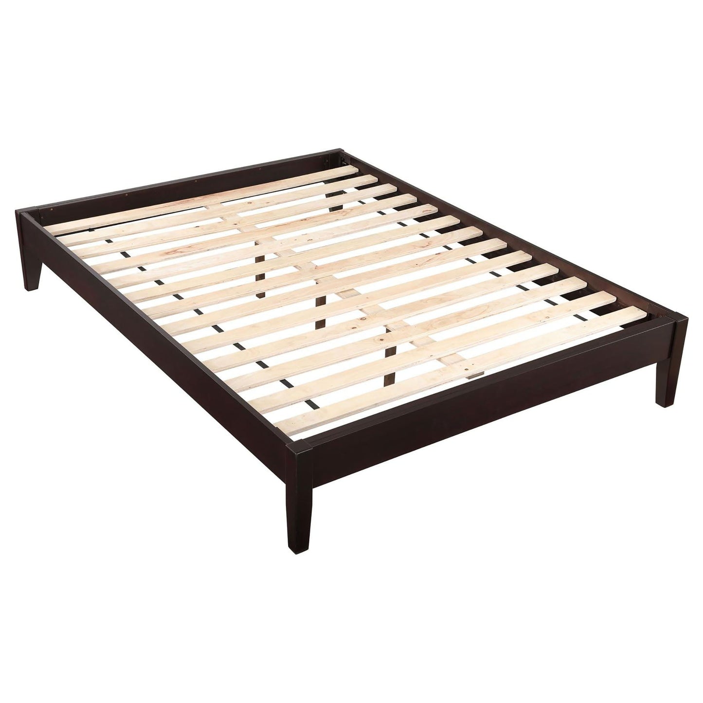 Modern Platform Bed With a Solid Wood Frame
