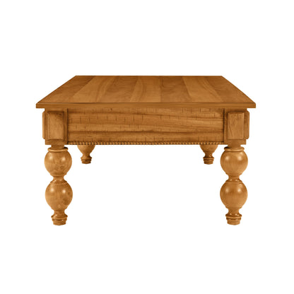 Rectangular wooden coffee table with storage drawer, natural wood finish, HouseOfZazla on Tampa Home & Garden Store