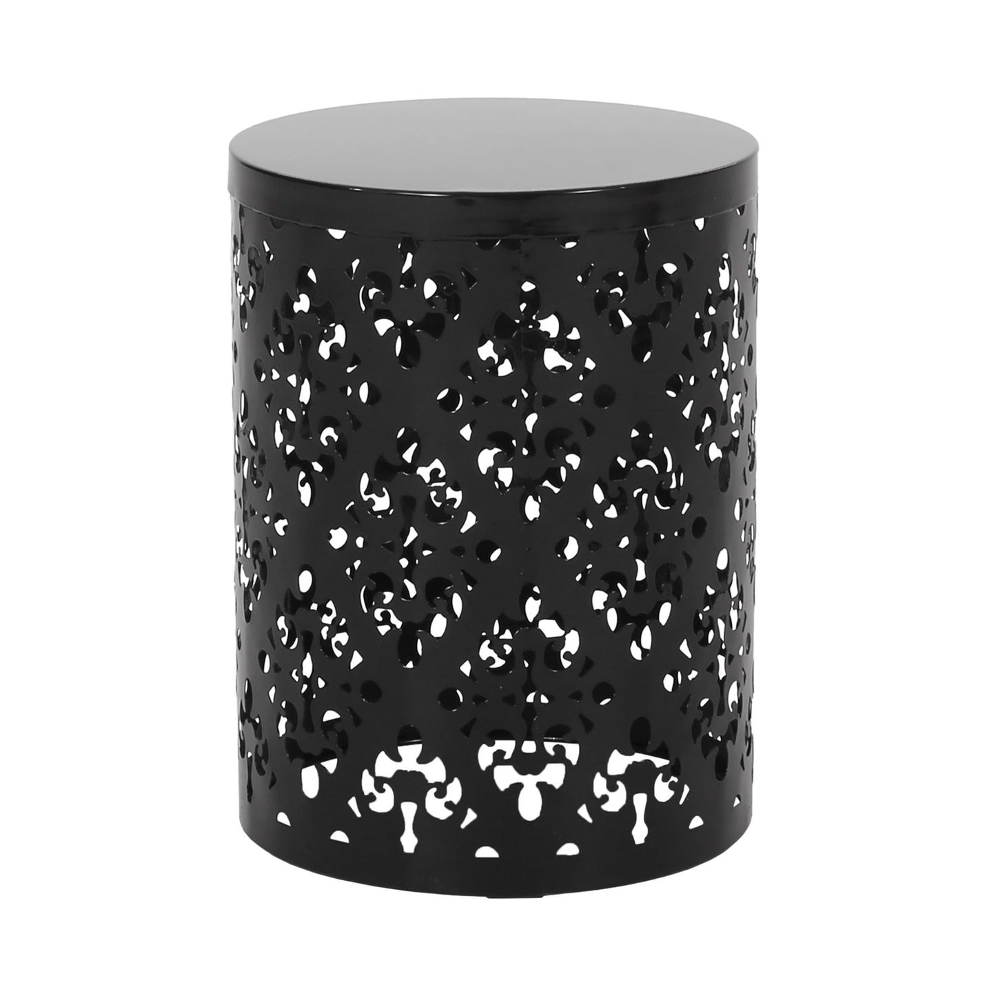 Modern Metal Outdoor End Table For The Patio