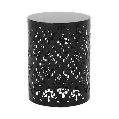 Modern Metal Outdoor End Table For The Patio