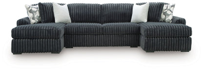 Midnight Madness Sectional and Jumbo Corduroy