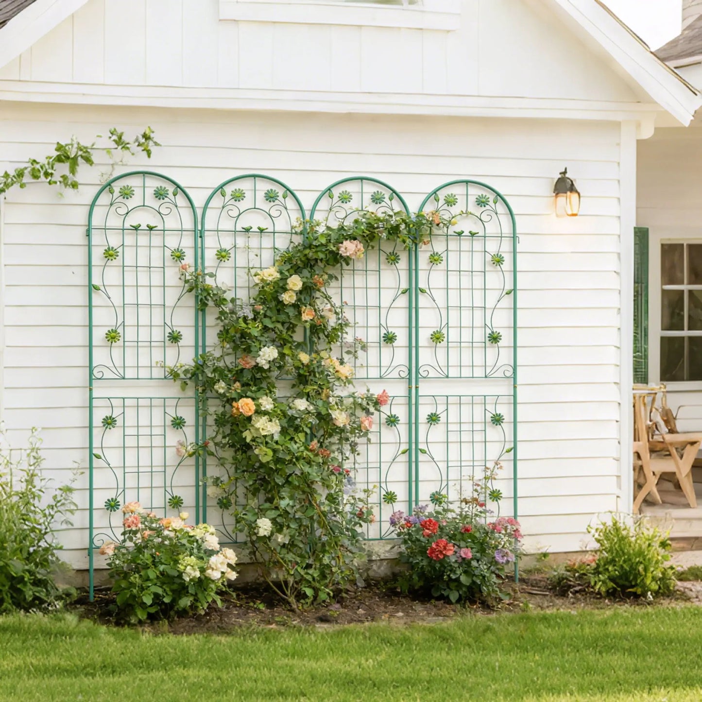 Metal Garden Trellis for Climbing Plants Outdoor