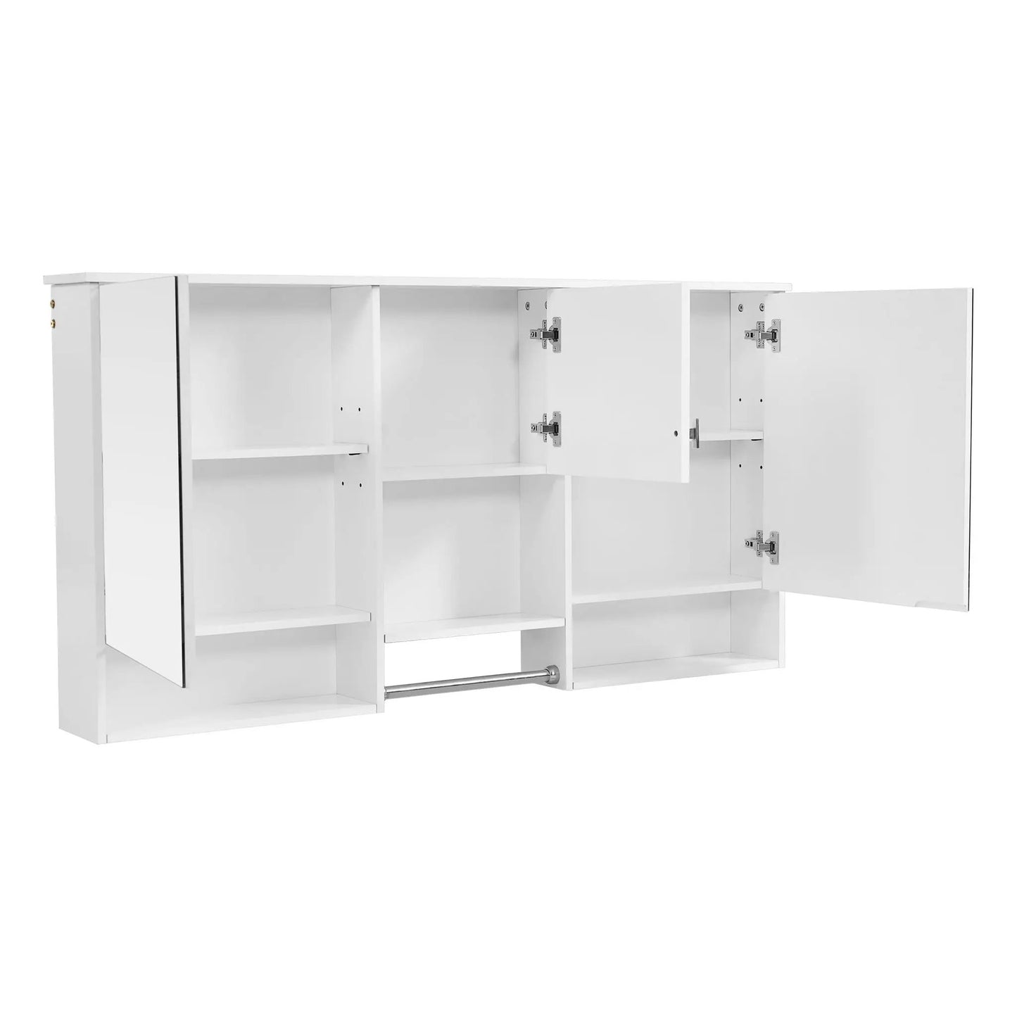 Wall-Mounted 3-in-1 Mirror Cabinet with Shelf