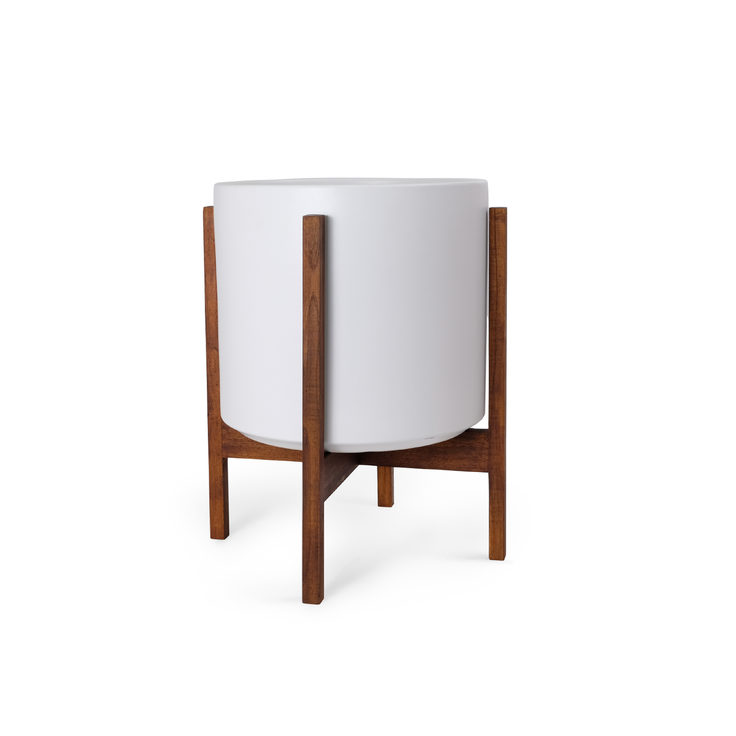 Cilindro de cerámica para artículos sólidos: con o sin soporte de caoba