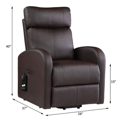 Ricardo power motion recliner with lift in brown leather by Unique Piece Furniture on Tampa Home & Garden Store
